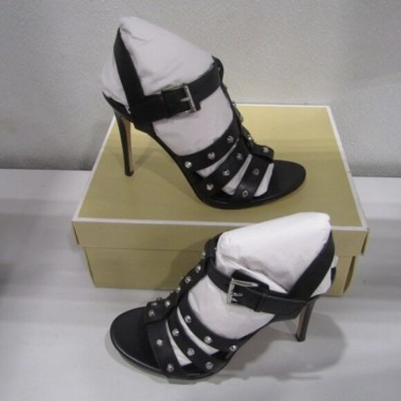 MICHAEL KORS Jagger Studded Stiletto Sandal – Black – Women’s Size 9 - Picture 1 of 1